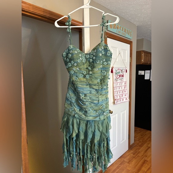 Sue Wong Silk Fairy Beaded Dress